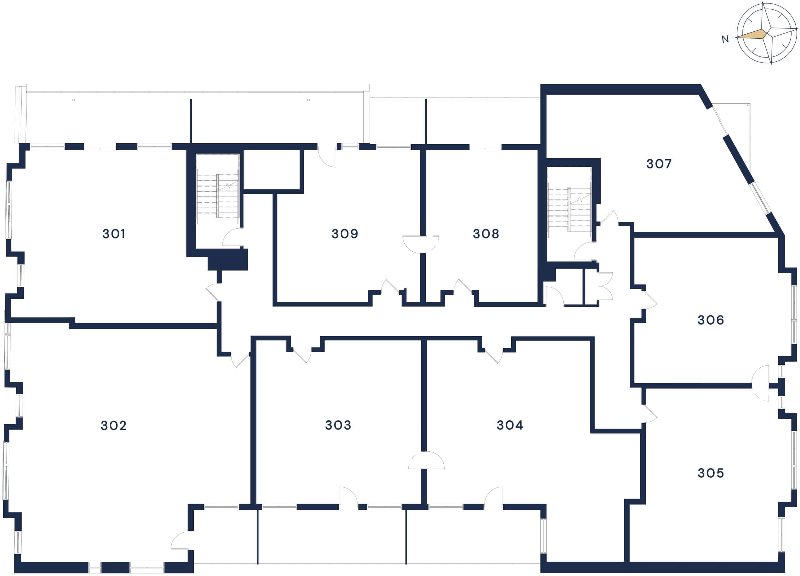 Plan du niveau 3 du Quartier des Marinas