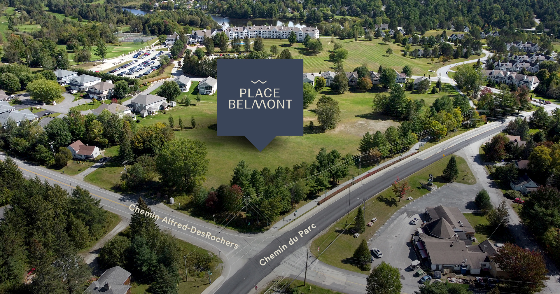 Photo aérienne de la Place Belmont