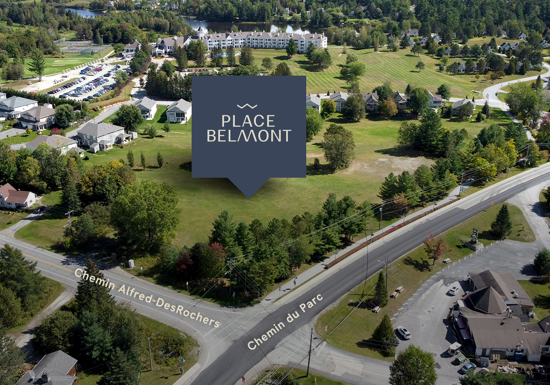 Photo aérienne de la Place Belmont